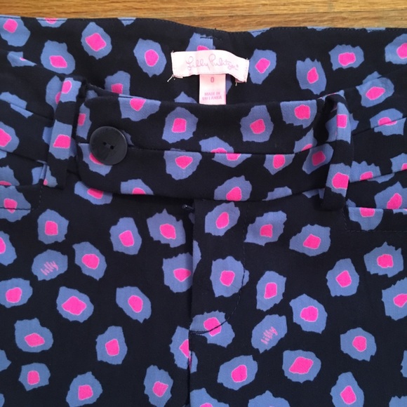 Lilly Pulitzer Amuse Bouche Capris Pants- Sz 0 - Picture 3 of 8